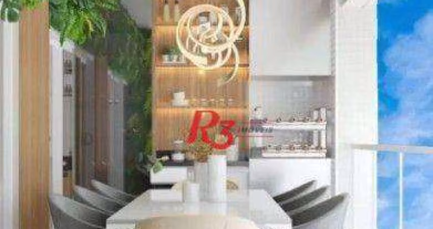 Apartamento com 2 dormitórios à venda, 83 m² por R$ 1.960.000,00 - Embaré - Santos/SP