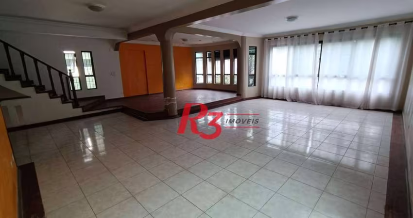 Casa com 4 dormitórios, 357 m² - venda por R$ 1.450.000,00 ou aluguel por R$ 9.700,00/mês - Aparecida - Santos/SP