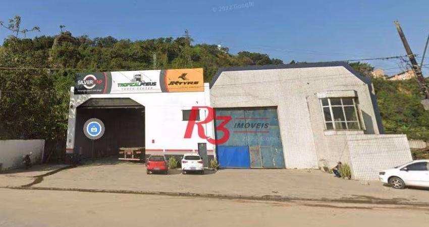Galpão para alugar, 1400 m² por R$ 25.000,02/mês - Chico de Paula - Santos/SP