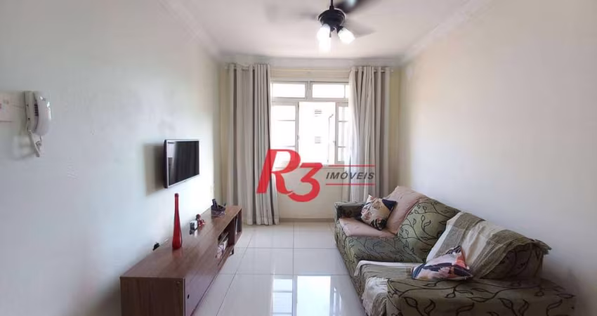 Apartamento com 2 dormitórios à venda, 60 m² por R$ 345.000,00 - Marapé - Santos/SP