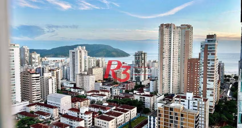 Apartamento com 3 dormitórios à venda, 171 m² por R$ 2.300.000,00 - Embaré - Santos/SP