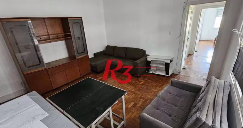 Apartamento com 3 dormitórios para alugar, 100 m² por R$ 5.000,00/mês - Gonzaga - Santos/SP