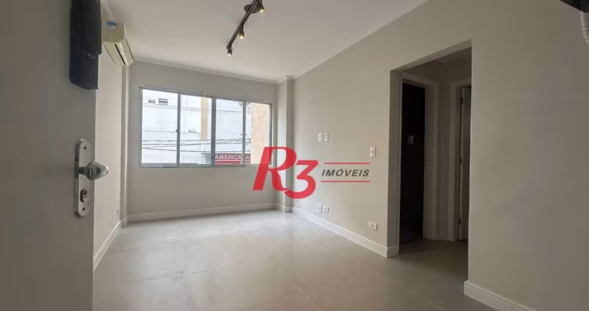 Apartamento com 1 dormitório à venda, 62 m² por R$ 400.000,00 - Gonzaga - Santos/SP