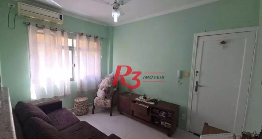 Apartamento com 1 dormitório à venda, 54 m² por r$ 300.000,00 - centro - são vicente/sp