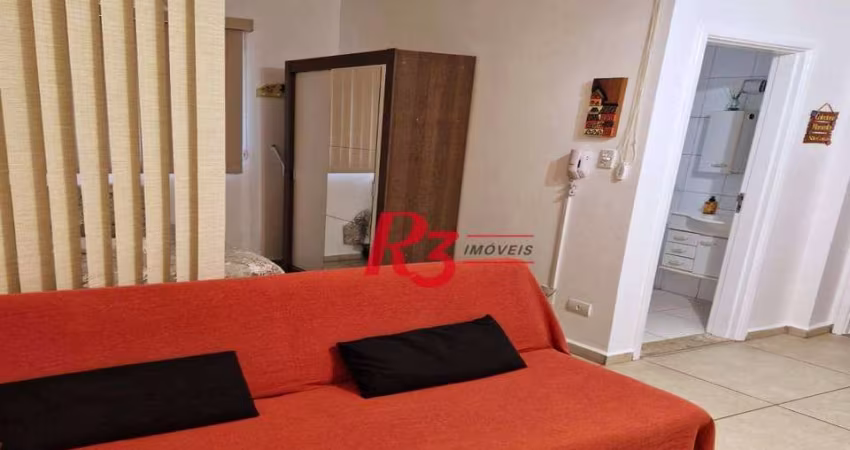 Kitnet com 1 dormitório para alugar, 38 m² por R$ 2.800,00/mês - Aparecida - Santos/SP