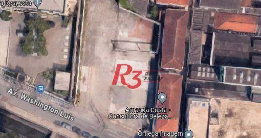Terreno, 1600 m² - venda por R$ 8.580.000,00 ou aluguel por R$ 40.000,00/mês - Vila Matias - Santos/SP