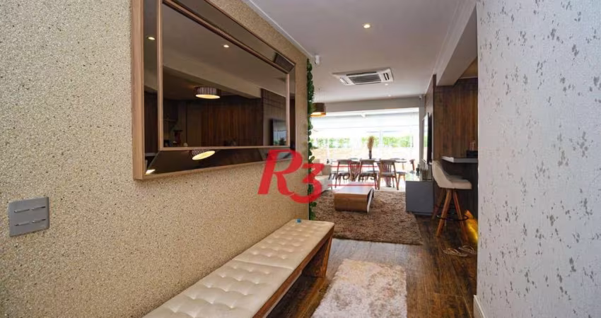 Apartamento Garden com 3 dormitórios à venda, 183 m² por R$ 2.900.000,00 - Gonzaga - Santos/SP