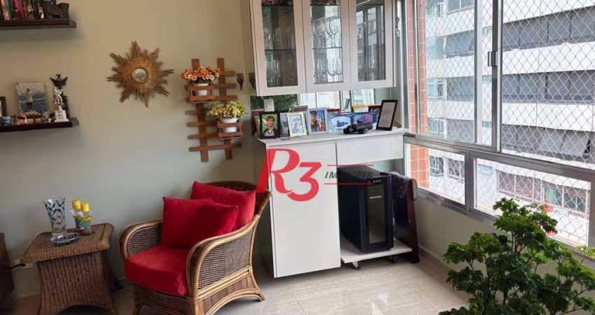 Apartamento com 2 dormitórios à venda, 100 m² por R$ 870.000,00 - Boqueirão - Santos/SP