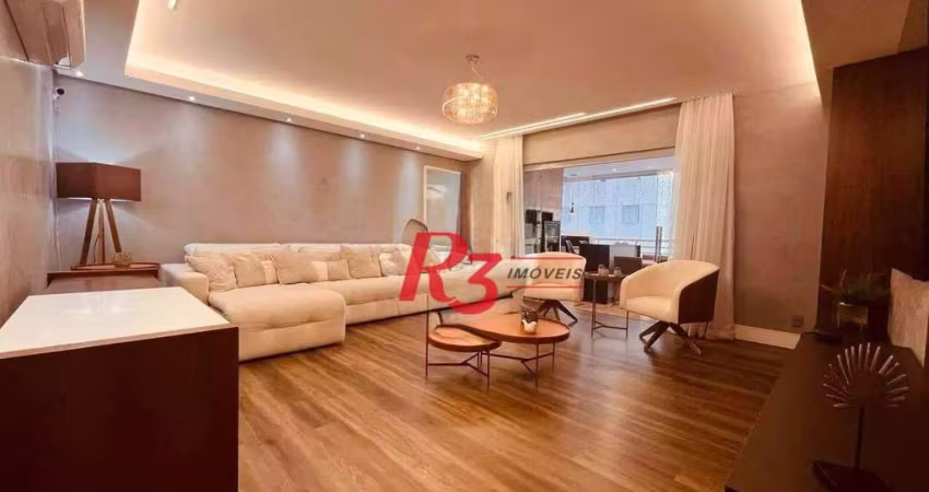 Apartamento com 3 dormitórios à venda, 150 m² por R$ 1.330.000,00 - Marapé - Santos/SP