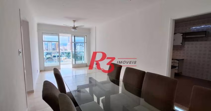 Apartamento com 2 dormitórios para alugar, 90 m² por R$ 3.600,02/mês - Boqueirão - Santos/SP