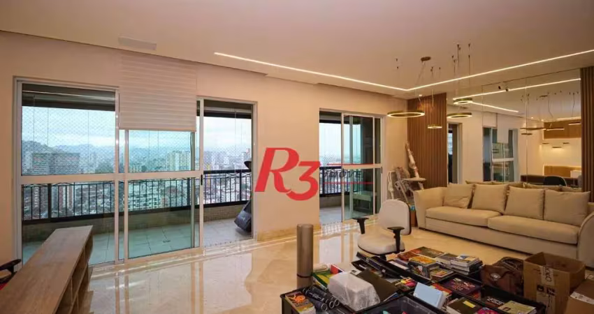 Apartamento à venda, 204 m² por r$ 2.500.000,00 - vila rica - santos/sp