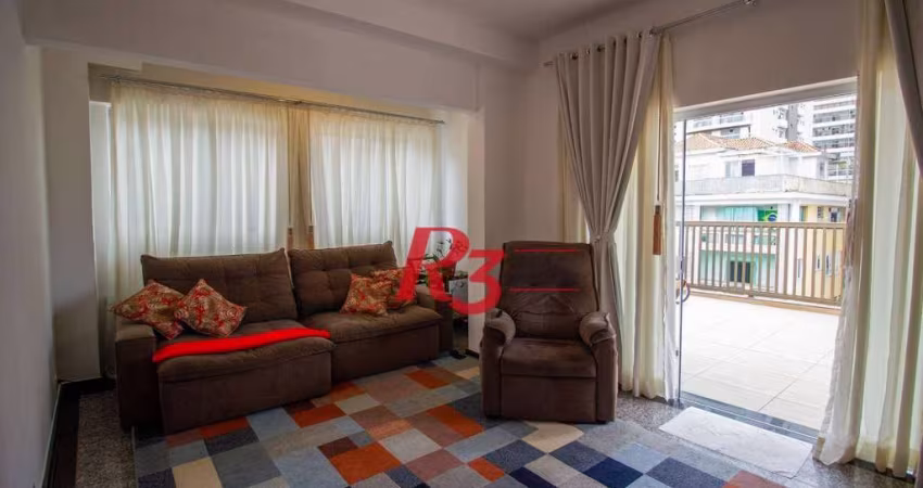 Apartamento à venda, 124 m² por R$ 650.000,00 - Embaré - Santos/SP