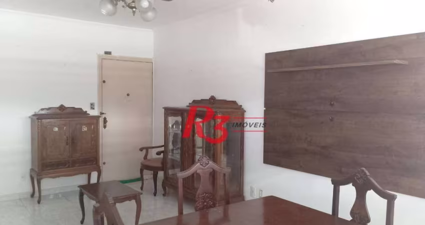 Apartamento com 2 dormitórios à venda, 98 m² por R$ 550.000,00 - Gonzaga - Santos/SP