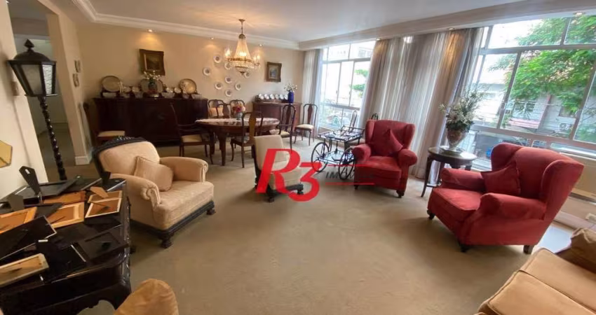 Apartamento com 4 dormitórios à venda, 193 m² por R$ 1.290.000,00 - Embaré - Santos/SP