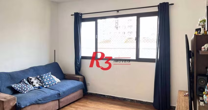 Apartamento com 3 dormitórios à venda, 110 m² por R$ 512.000,00 - Campo Grande - Santos/SP
