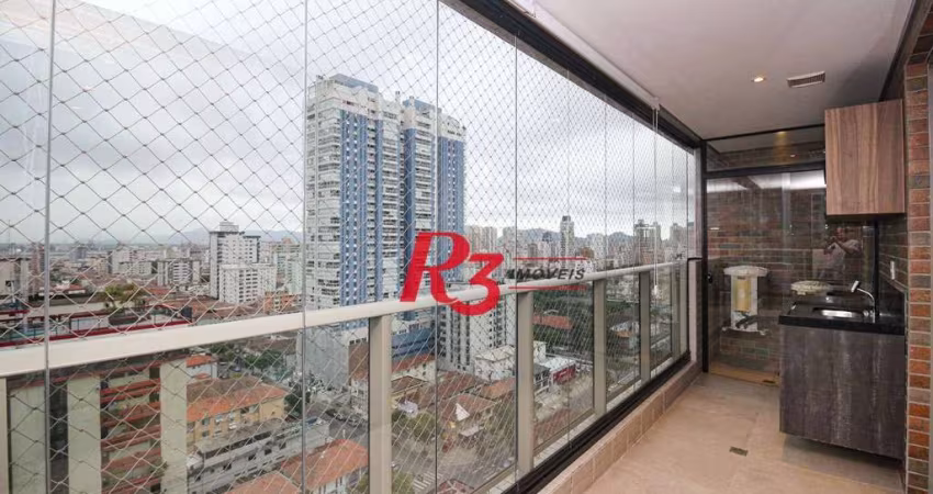 Apartamento com 1 dormitório à venda, 60 m² por R$ 799.000,00 - Aparecida - Santos/SP