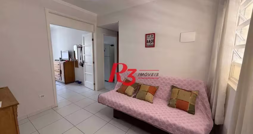 Apartamento com 1 dormitório à venda, 39 m² por r$ 365.000,00 - ponta da praia - santos/sp