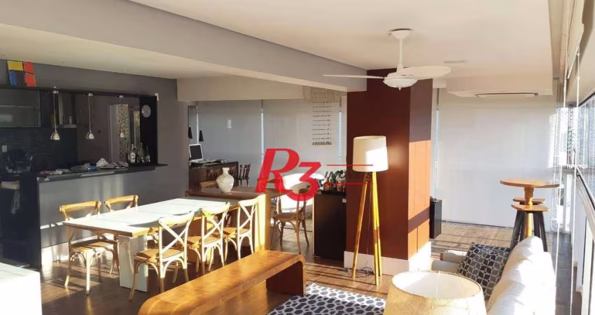 Apartamento com 3 dormitórios à venda, 171 m² por R$ 2.670.000,00 - Embaré - Santos/SP