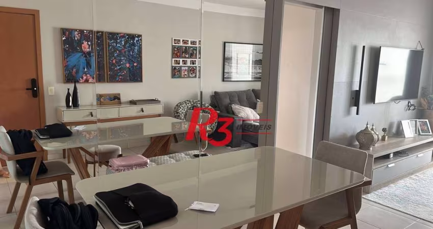 Apartamento com 2 suites à venda, 84 m² por R$ 1.300.000 - Gonzaga - Santos/SP