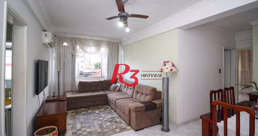 Apartamento para alugar, 77 m² por R$ 4.400,00/mês - Boqueirão - Santos/SP