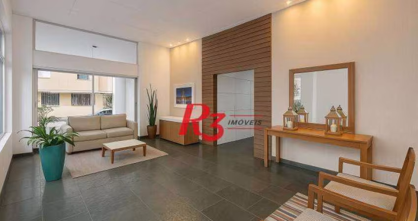 Apartamento com 3 dormitórios à venda, 110 m² por R$ 1.300.000,00 - Boqueirão - Santos/SP