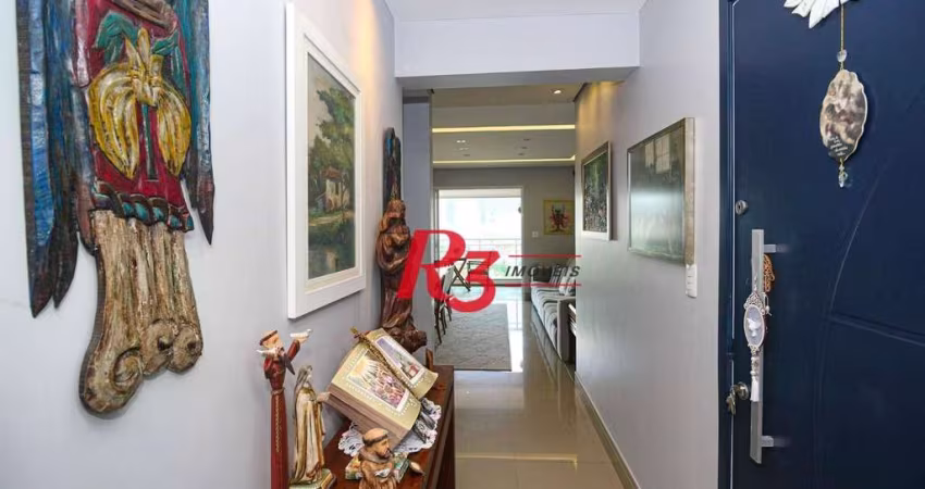 Apartamento com 3 dormitórios à venda, 109 m² por R$ 1.380.000,00 - Gonzaga - Santos/SP