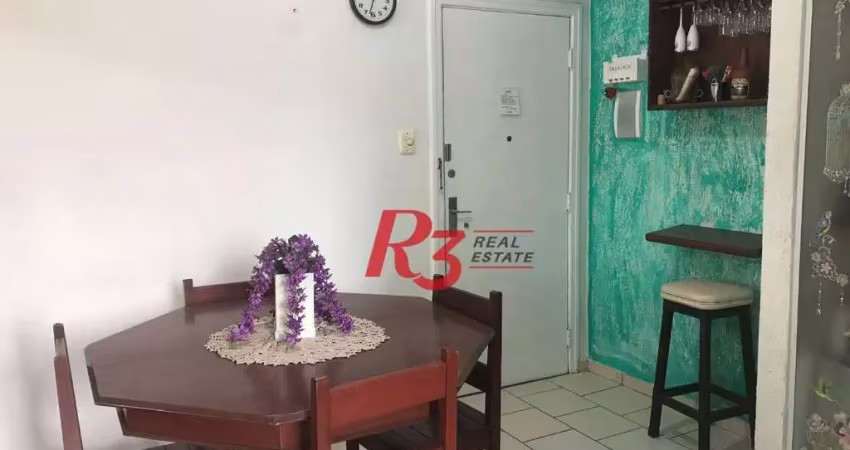 Apartamento com 1 dormitório à venda, 42 m² por R$ 320.000,00 - Boqueirão - Santos/SP