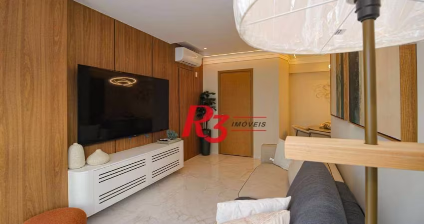 Apartamento com 3 dormitórios à venda, 101 m² por R$ 2.200.000,00 - Gonzaga - Santos/SP
