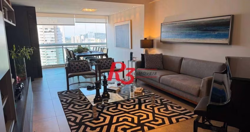 Apartamento com 2 dormitórios à venda, 128 m² por R$ 2.300.000,00 - Aparecida - Santos/SP