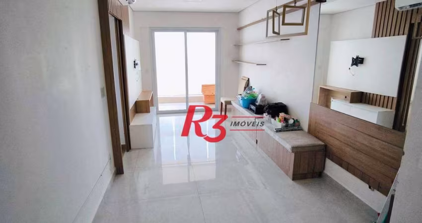 Apartamento, 65 m² - venda por R$ 950.000,00 ou aluguel por R$ 6.000,00/mês - Campo Grande - Santos/SP