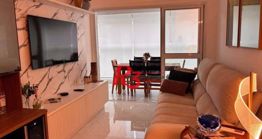 Apartamento com 3 dormitórios à venda, 101 m² por R$ 2.000.000,00 - Gonzaga - Santos/SP