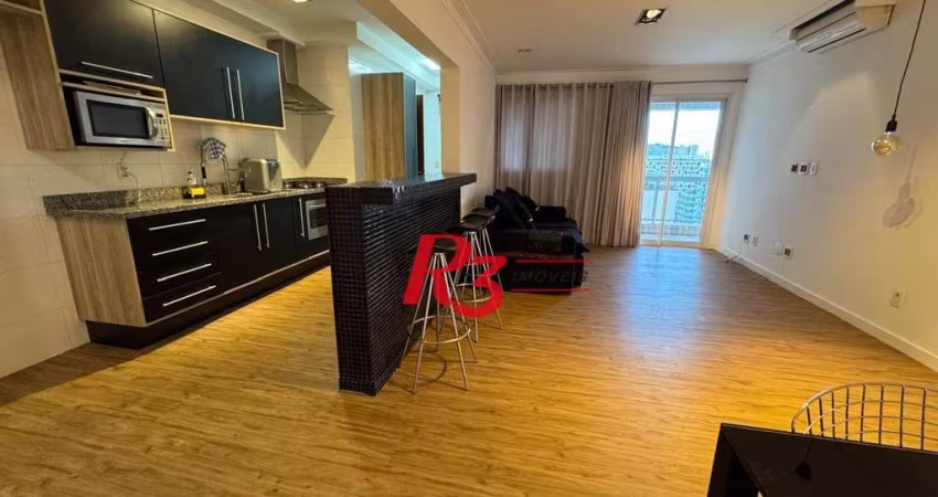 Apartamento com 2 dormitórios à venda, 97 m² por R$ 1.250.000,00 - Gonzaga - Santos/SP