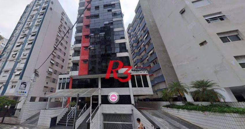 Flat com 1 dormitório à venda, 42 m² por R$ 360.000,00 - Gonzaga - Santos/SP