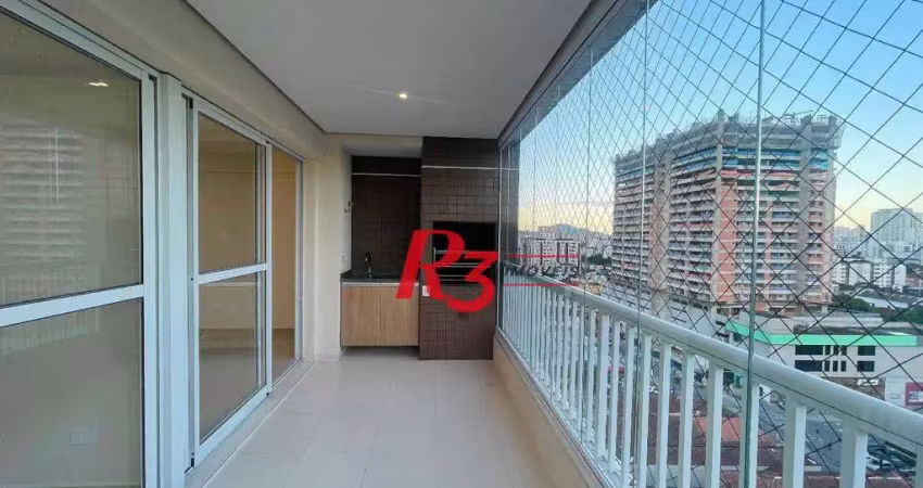 Apartamento para alugar, 111 m² por r$ 5.700,00/mês - encruzilhada - santos/sp