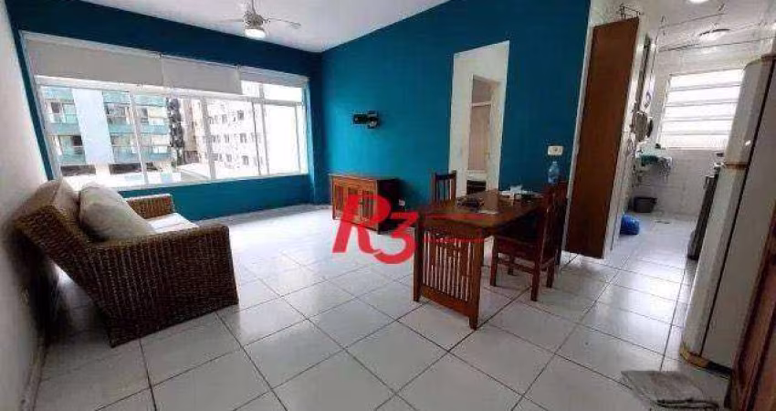 Apartamento com 1 dormitório à venda, 51 m² por R$ 380.000,00 - Pompéia - Santos/SP
