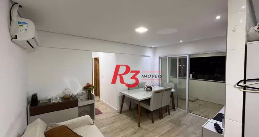 Apartamento com 2 dormitórios à venda, 52 m² por R$ 595.000,00 - Macuco - Santos/SP