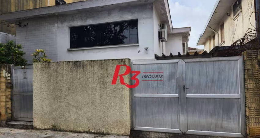 Sobrado com 3 dormitórios à venda, 330 m² por R$ 3.300.000,00 - Aparecida - Santos/SP