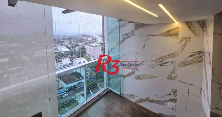 Apartamento com 2 dormitórios à venda, 59 m² por R$ 556.000,00 - Vila Matias - Santos/SP