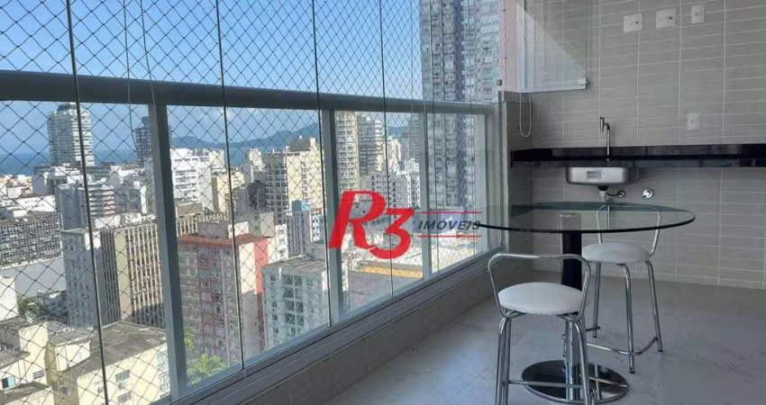 Apartamento com 3 dormitórios à venda, 99 m² por R$ 1.880.000,00 - Gonzaga - Santos/SP