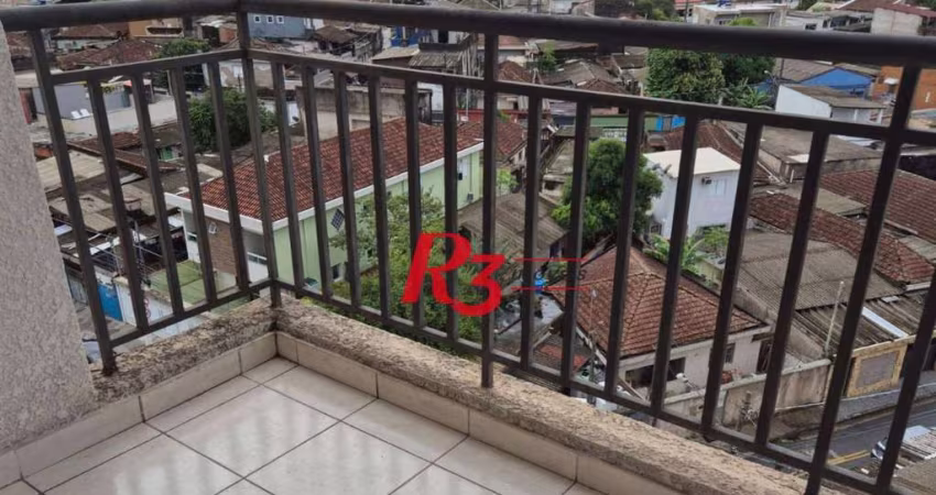 Apartamento com 2 dormitórios à venda, 57 m² por R$ 340.000,00 - Areia Branca - Santos/SP