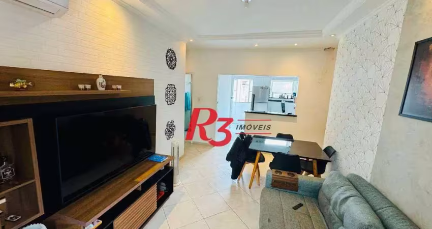 Apartamento à venda, 70 m² por r$ 375.000,00 - embaré - santos/sp