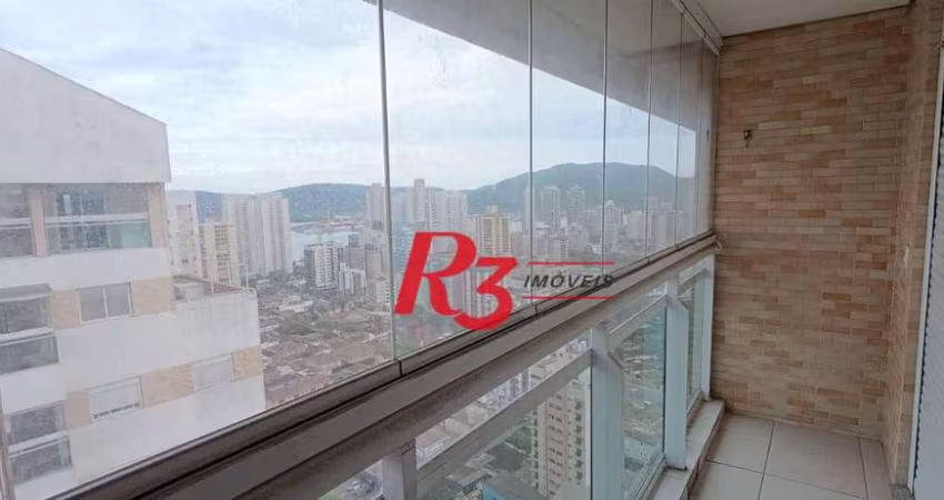 Cobertura com 3 dormitórios à venda, 189 m² por R$ 2.300.000,00 - Ponta da Praia - Santos/SP