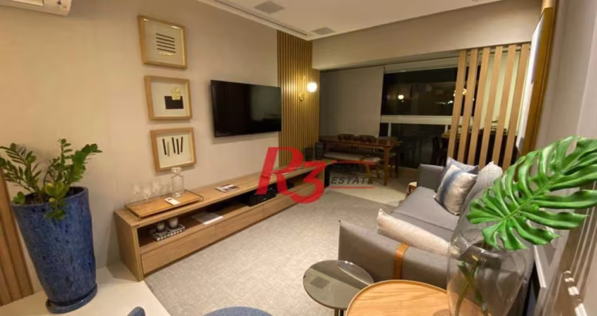 Apartamento, 86 m² - venda por R$ 1.530.000,00 ou aluguel por R$ 8.950,00/mês - Boqueirão - Santos/SP