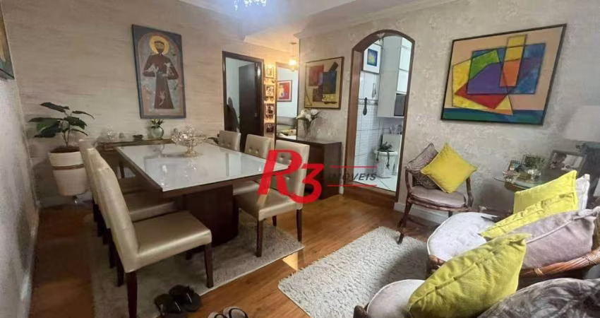Apartamento com 2 dormitórios à venda, 80 m² por R$ 500.000,00 - Boqueirão - Santos/SP