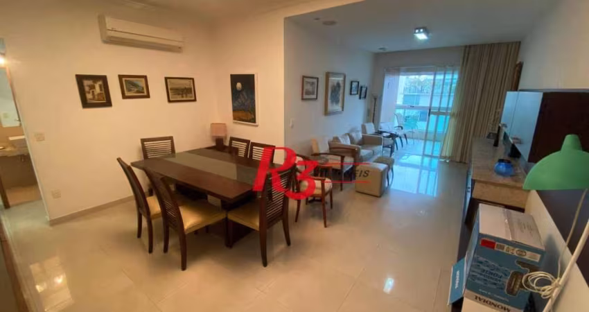 Apartamento com 3 dormitórios à venda, 138 m² por R$ 2.000.000,00 - Embaré - Santos/SP