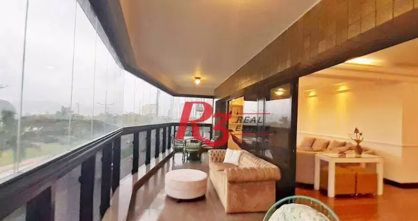 Apartamento com 3 dormitórios, 252 m² - venda por R$ 3.000.000,00 ou aluguel por R$ 17.118,67 - Pompéia - Santos/SP