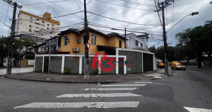 Casa com 3 dormitórios, 177 m² - venda por R$ 1.910.000,00 ou aluguel por R$ 15.002,00/ano - Boqueirão - Santos/SP