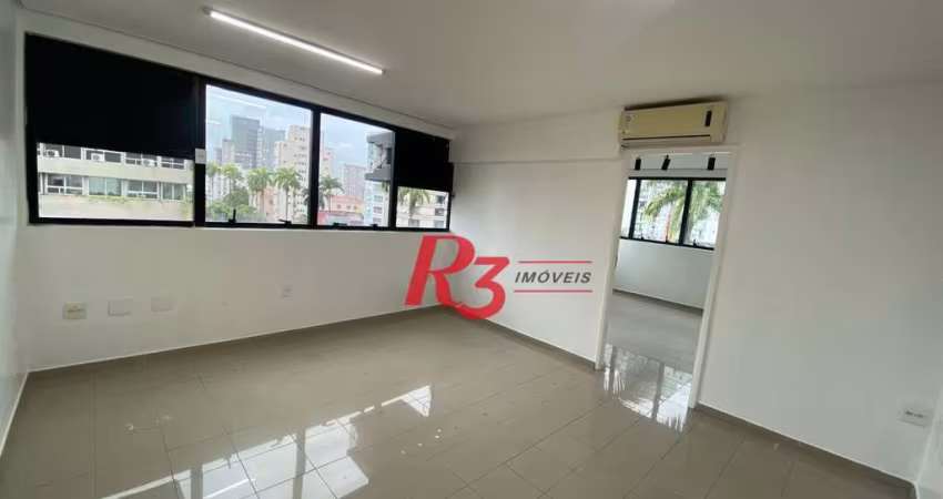 Sala para alugar, 66 m² por R$ 4.000,01/mês - Gonzaga - Santos/SP