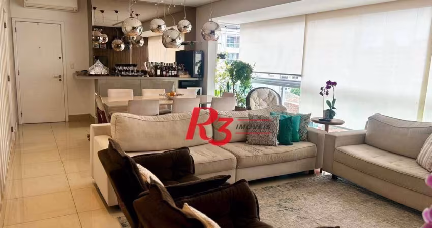 Apartamento com 3 dormitórios à venda, 150 m² por R$ 1.370.000,00 - Ponta da Praia - Santos/SP