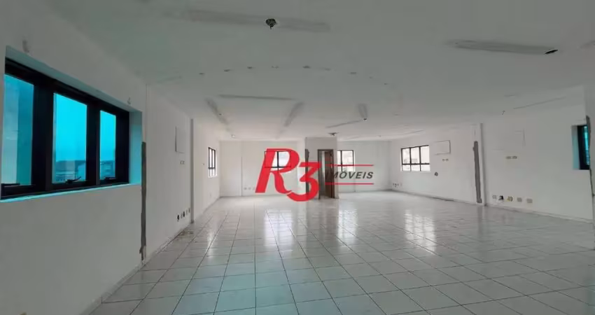 Sala para alugar, 90 m² por R$ 4.500,00 - Gonzaga - Santos/SP